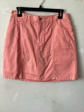Women’s orange  Cotton A-Line Skort
